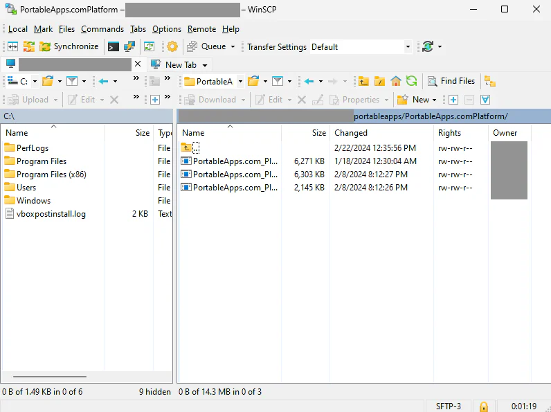 WinSCP Portable for PC