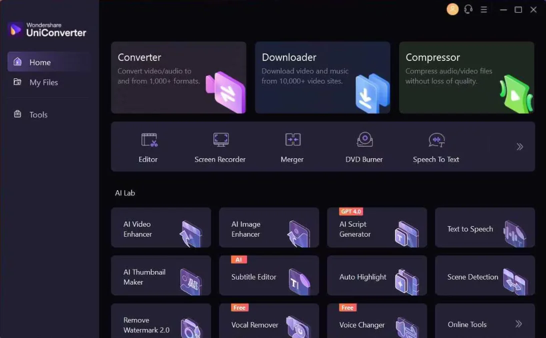 Wondershare UniConverter for PC