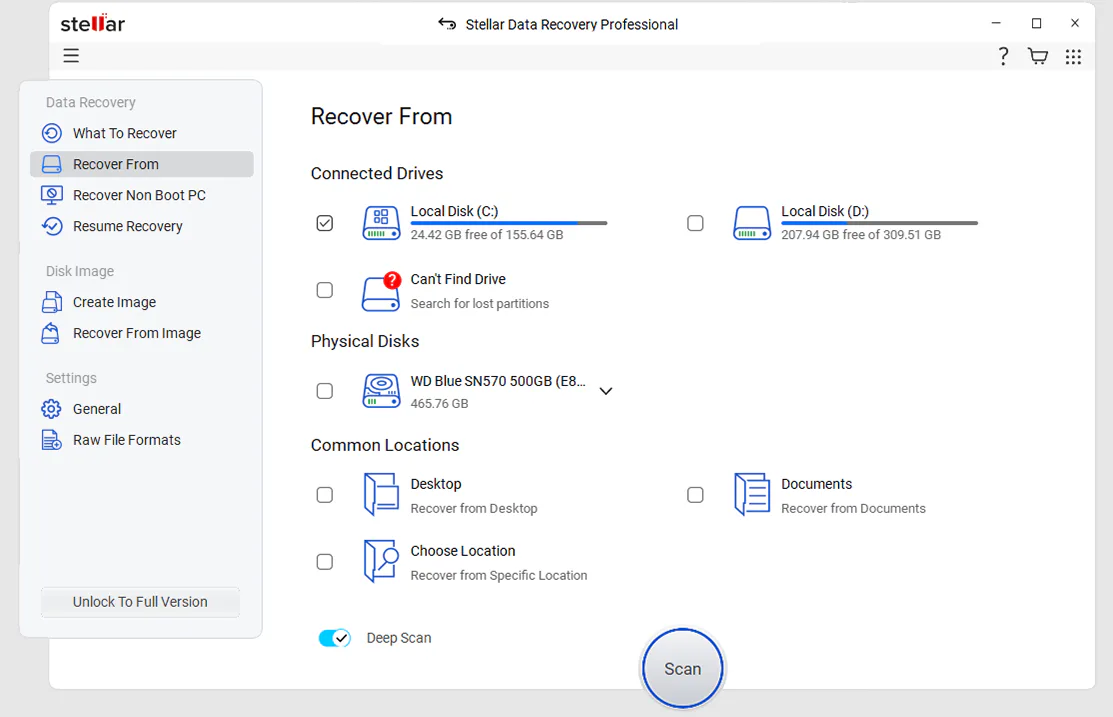 Stellar Data Recovery For PC
