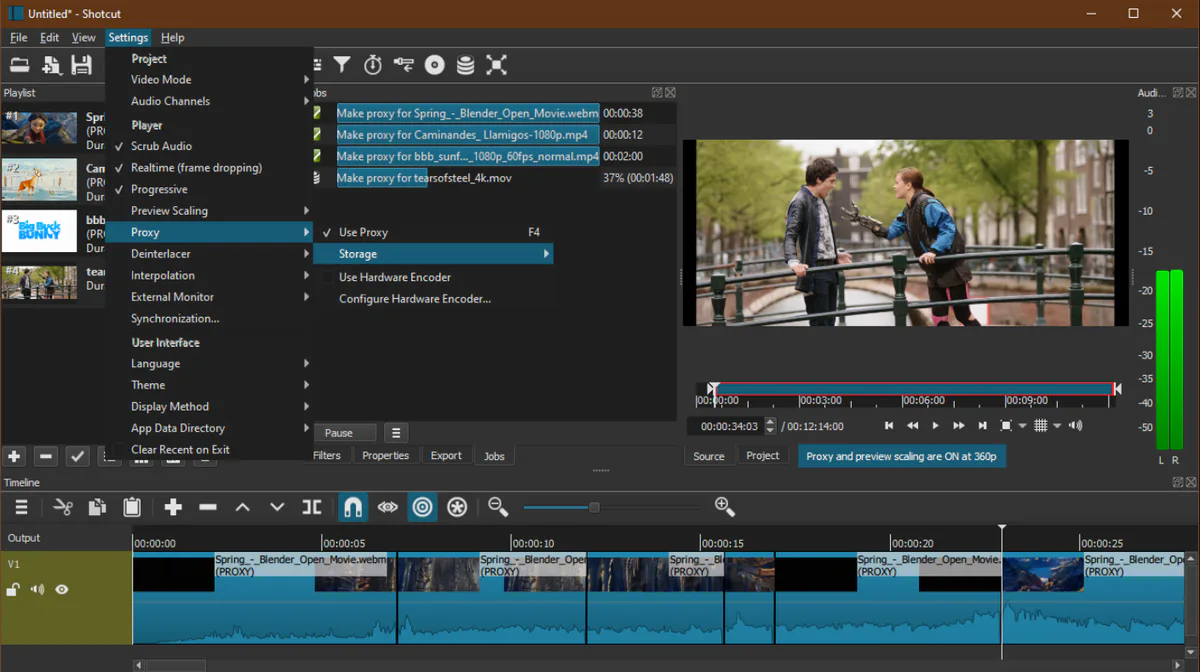Shotcut Video Editor for Windows
