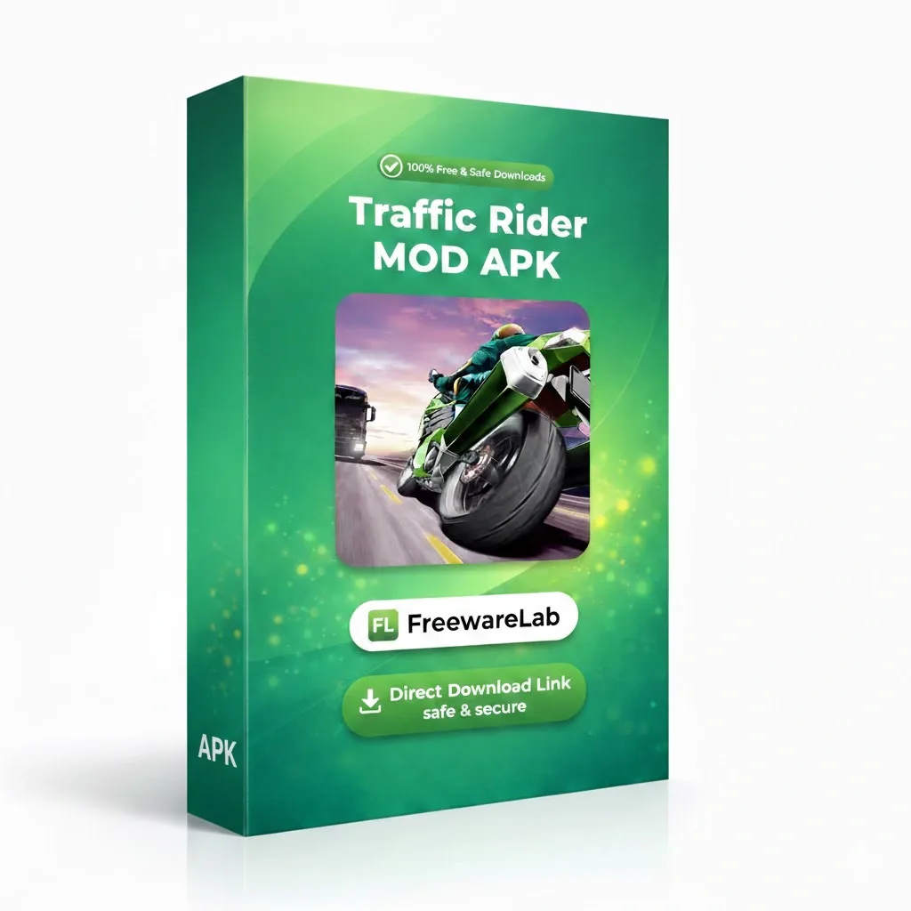 Traffic Rider MOD APK 2.11 Free (Unlimited Money) 2026 icon