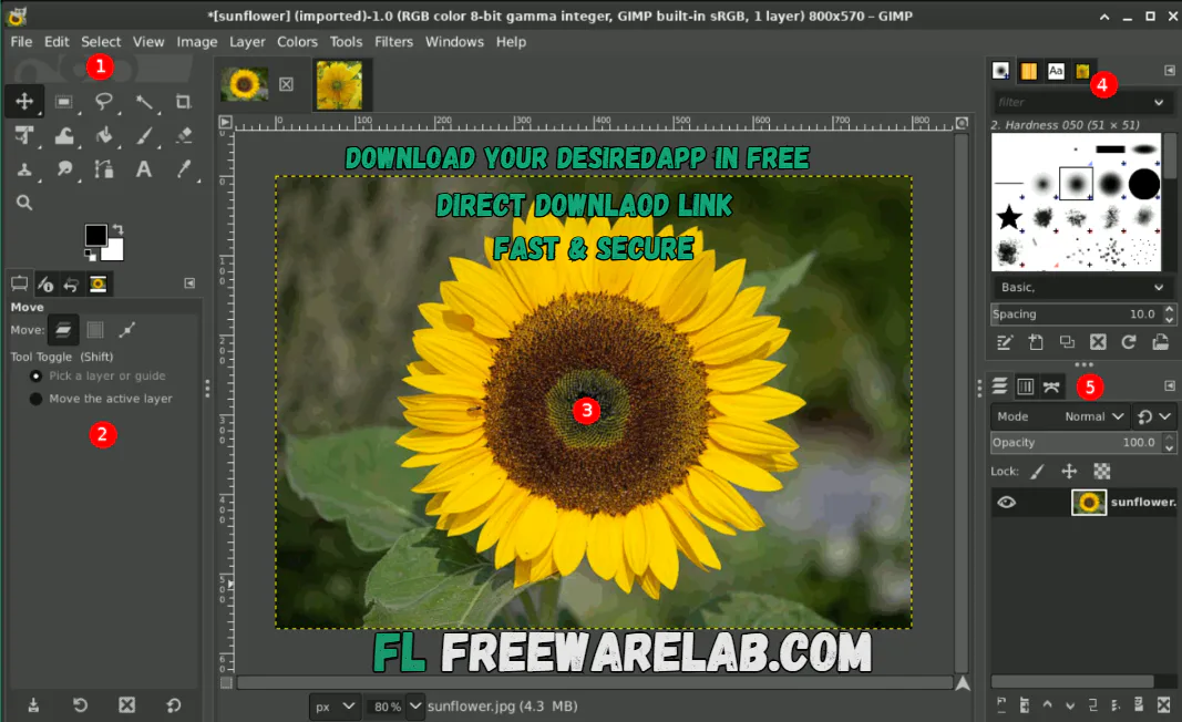 GIMP Photo Editor for windows