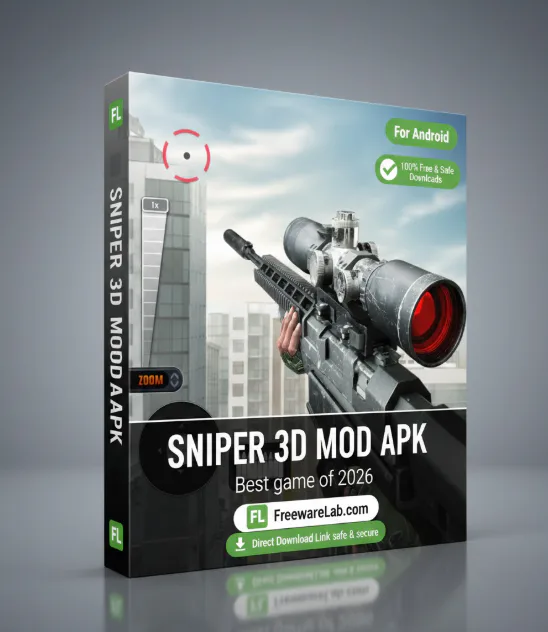 Sniper 3D MOD APK 6.17.0 Free (Unlimited Money/ Gems) 2026