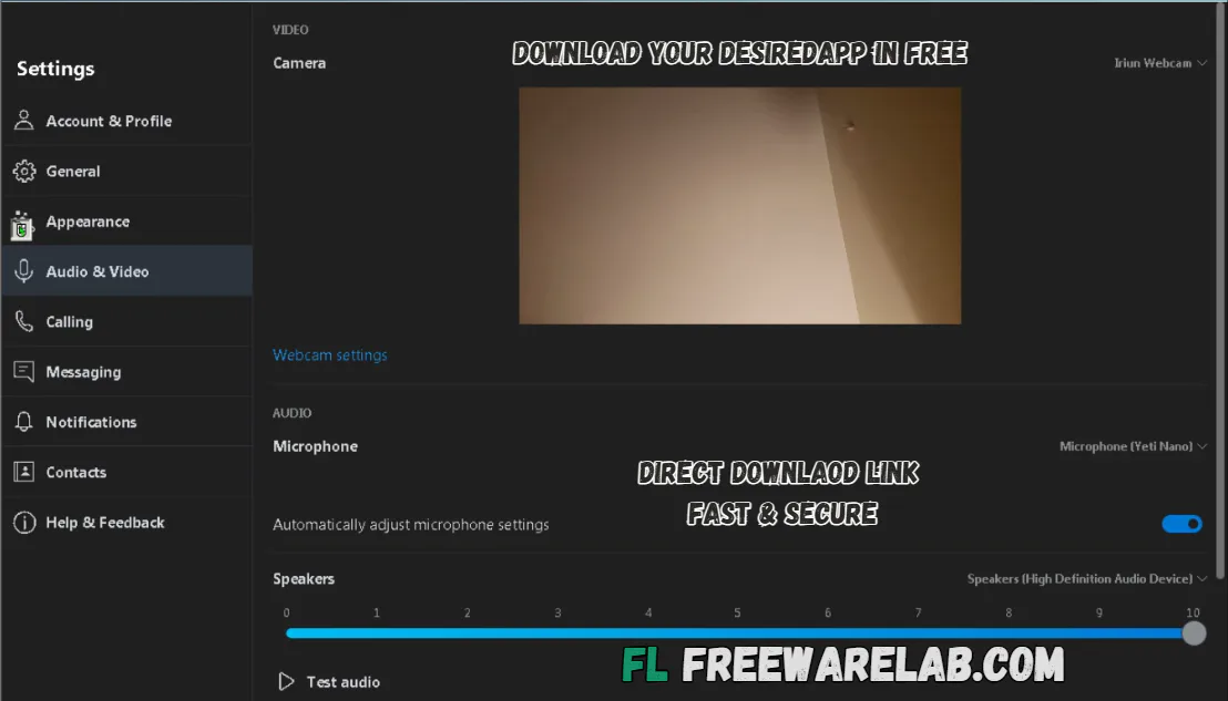Iriun Webcam for windows