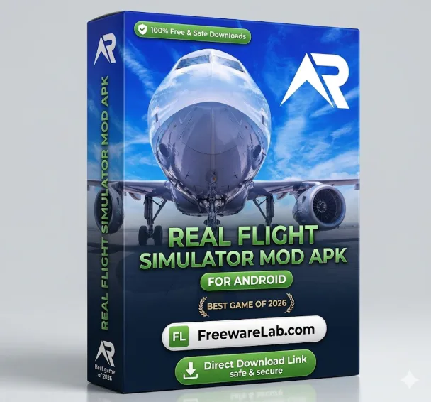Real Flight Simulator MOD APK 3.1.3 Free (Full Premium Unlocked) 2026 - Free download for Android Games