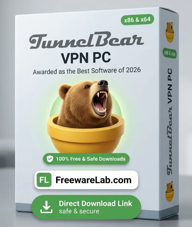 TunnelBear VPN PC 4.17 Download (2026) - Free download for Windows