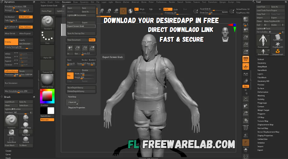 Pixologic ZBrush download
