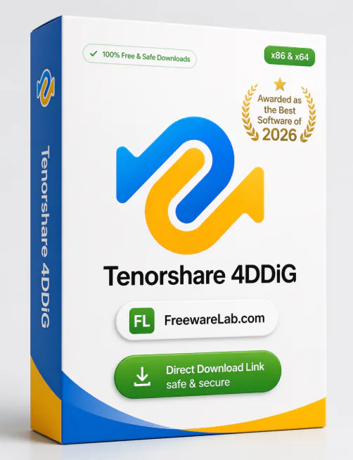 Tenorshare 4DDiG 10.8.2.2 For Windows (2026) - Free download for Windows
