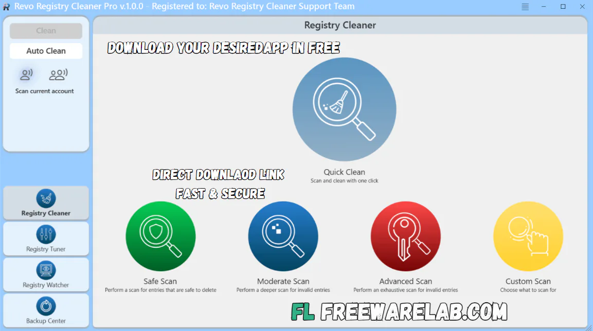 revo registry cleaner pro download