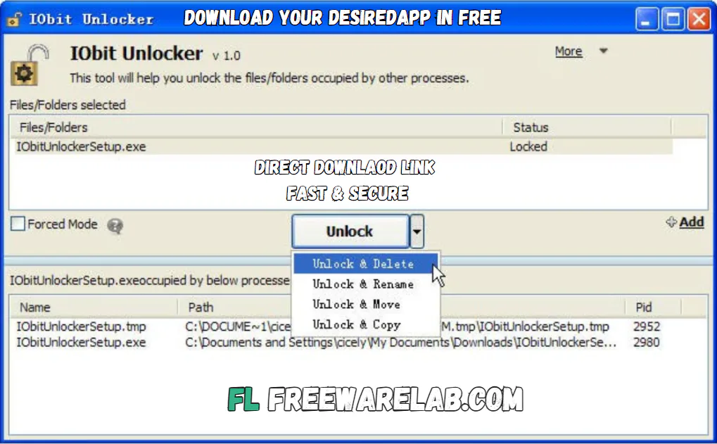 IObit Unlocker free download