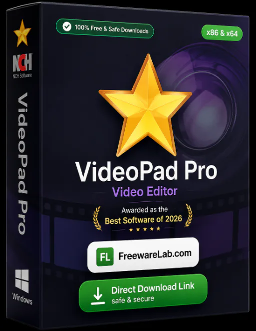 Videopad Video Editor 18.27 for Windows (2026) - Free download for Windows