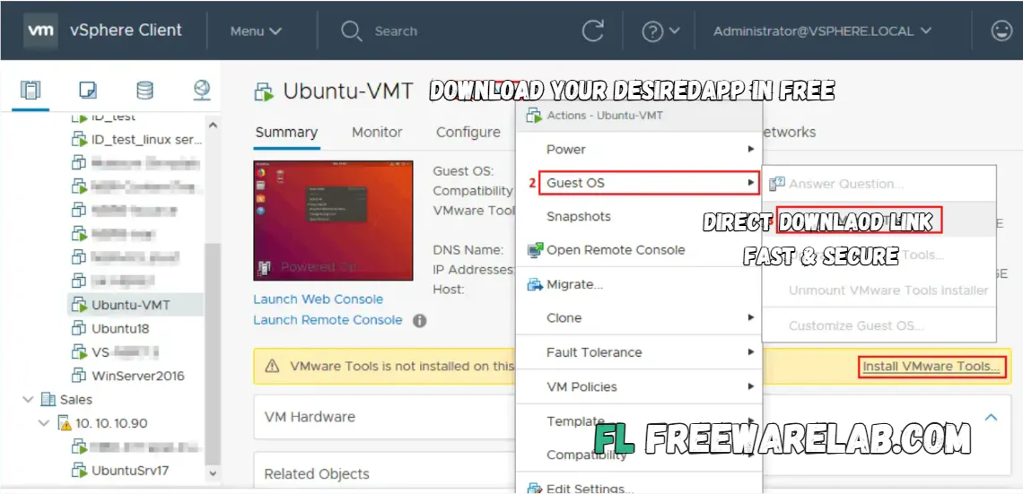 VMware Tools download