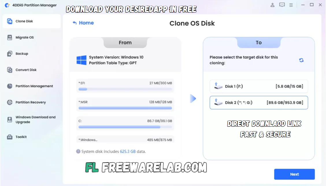 4DDiG Partition Manager download