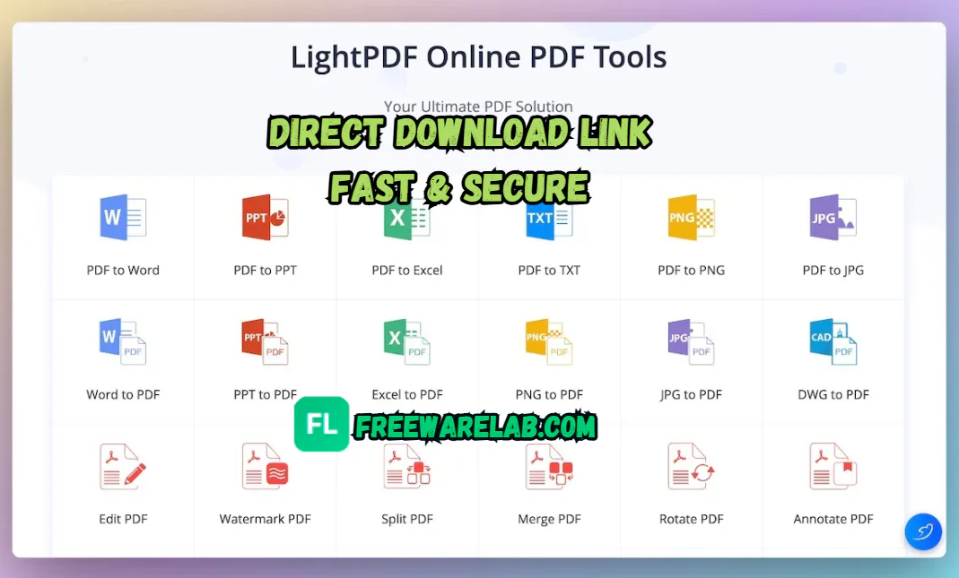 LightPDF Editor PC