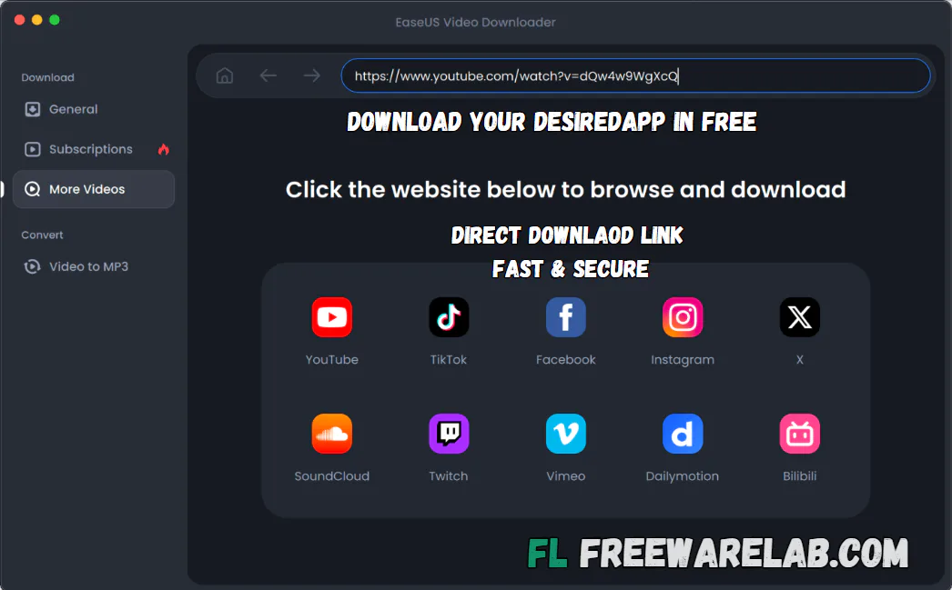 EaseUS Video Downloader download
